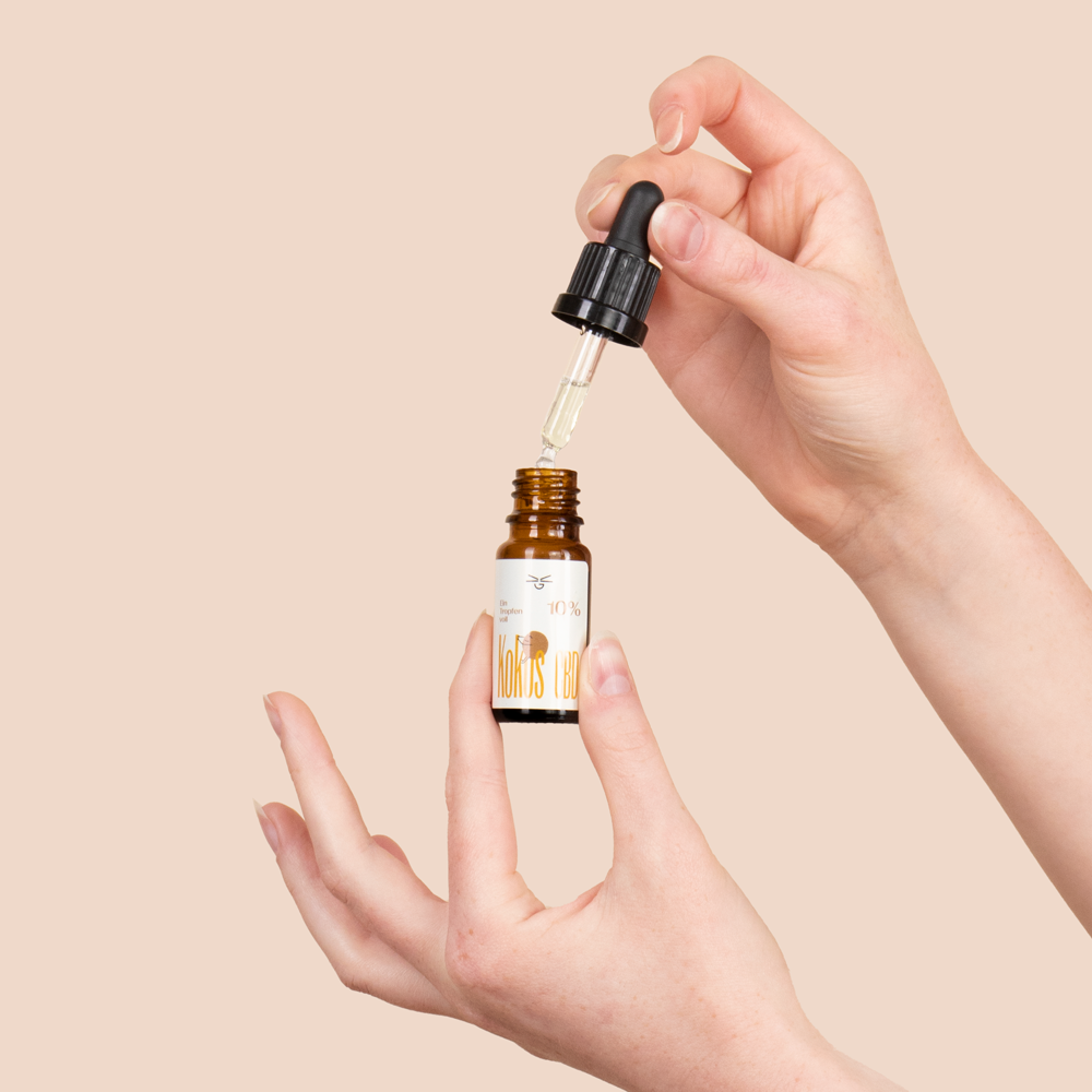 Vollspektrum CBD Öl Kokos 10% mit Pipette