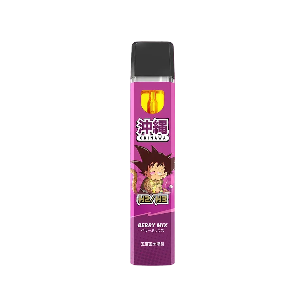 Okinawa H3 Vape Berry Mix 92% H3 1ml - Grinsekatzen, fruchtig-beerig süß einsatzbereit