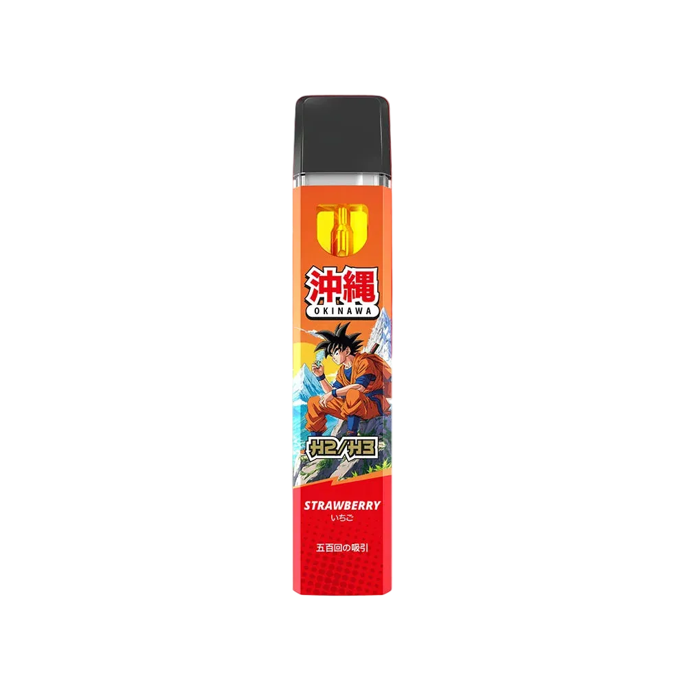 Okinawa H3 Vape Strawberry 92% H3 1ml - Grinsekatzen, süß-erdbeerig fruchtig