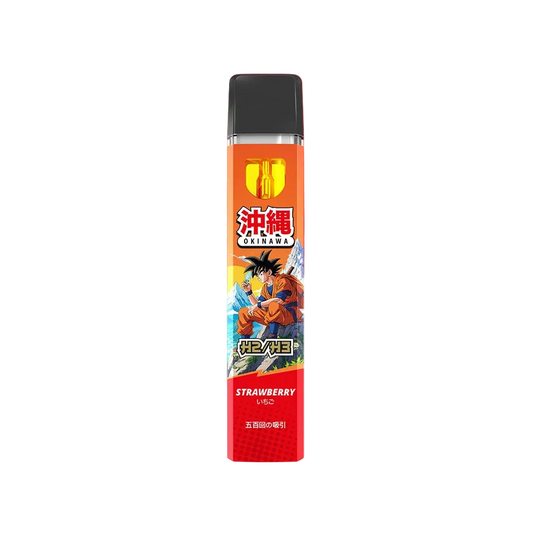 Okinawa H3 Vape Strawberry 92% H3 1ml - Grinsekatzen, süß-erdbeerig fruchtig